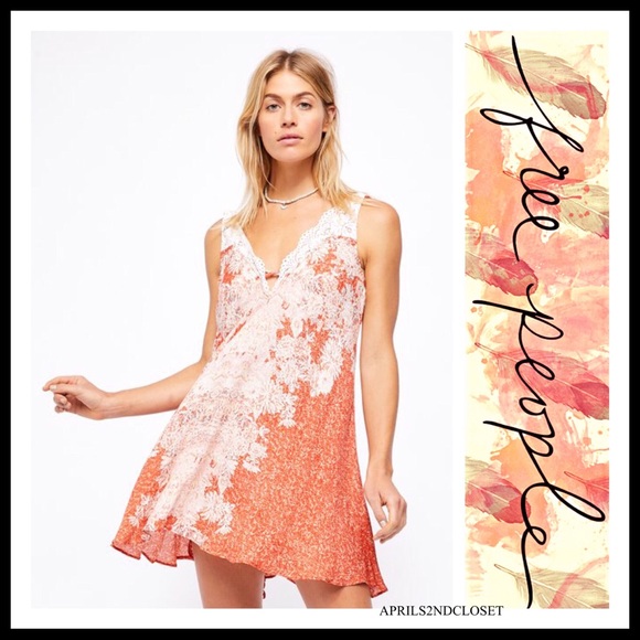 FREE PEOPLE BOHO LACE FLOWY SLIP MINI DRESS. A3C - Picture 12 of 16
